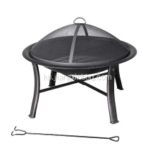 Deco 30-in W Reş Steel Wood-Burning Fire Pit